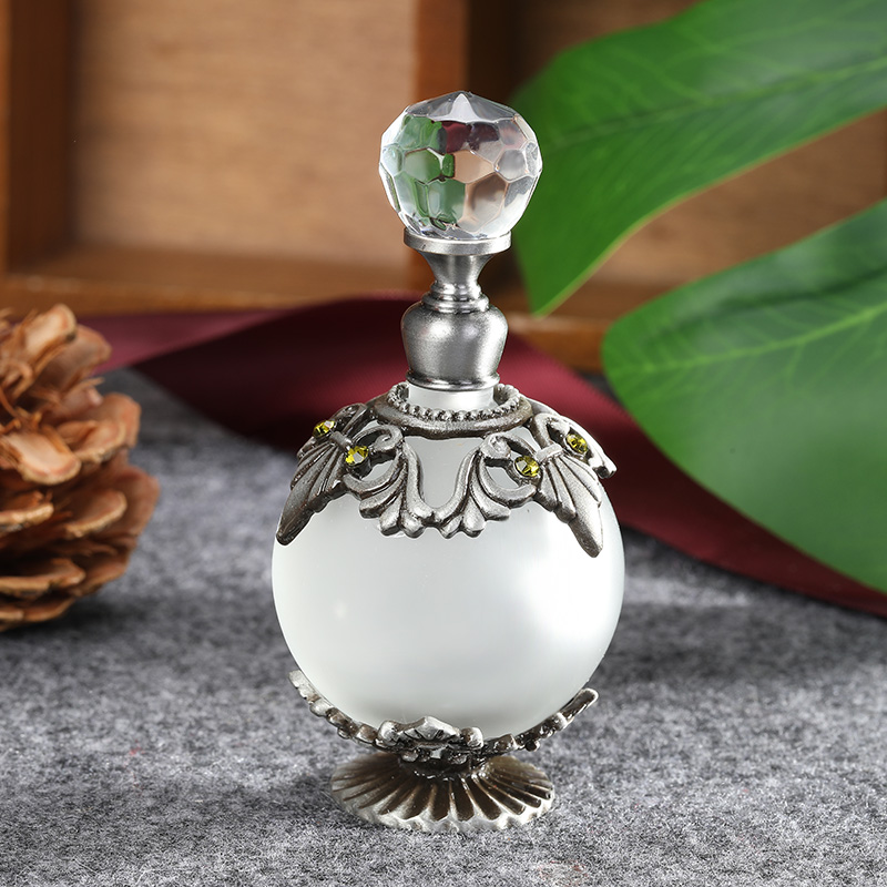 Perfume Fragrance Refill - Parfümflasche aus antikem silbernem Metallglas, 25