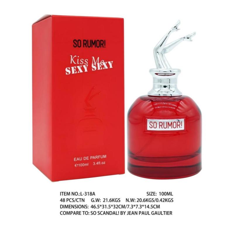 Perfume Fragrance Vanilla - Luxus-Damenparfüm 100ml, langanhaltend, Scandal Legs Flakon,