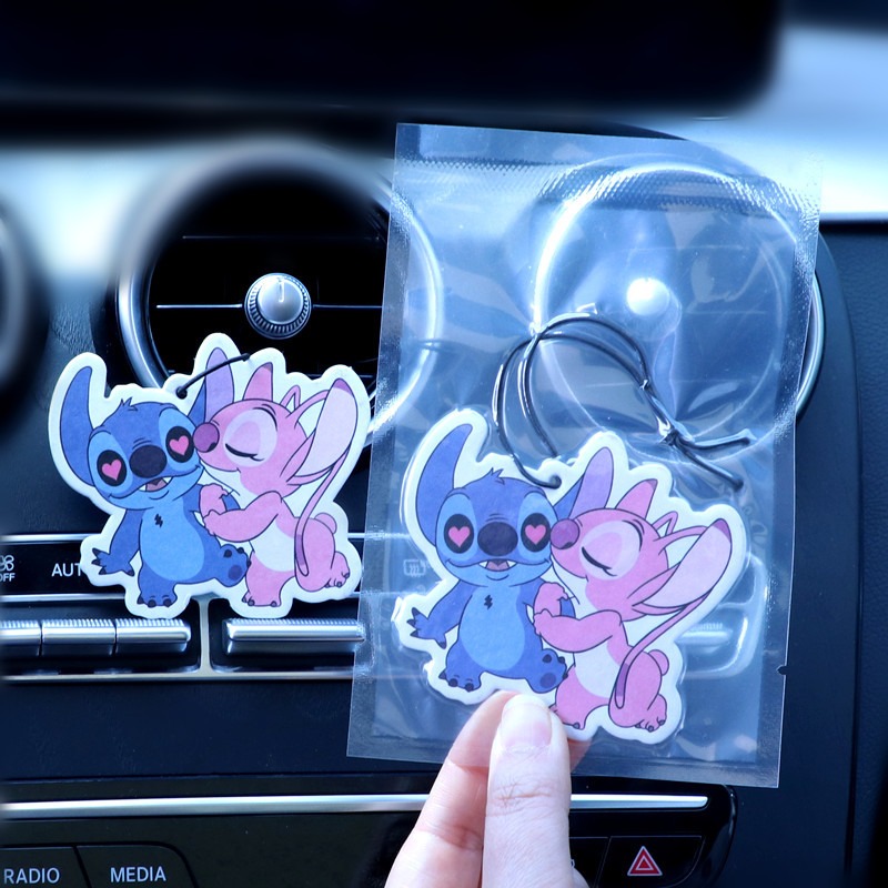 Perfume Fragrance Blue - Kawaii Anime Paar Auto-Duftanhänger Niedlicher Blau-Rosa