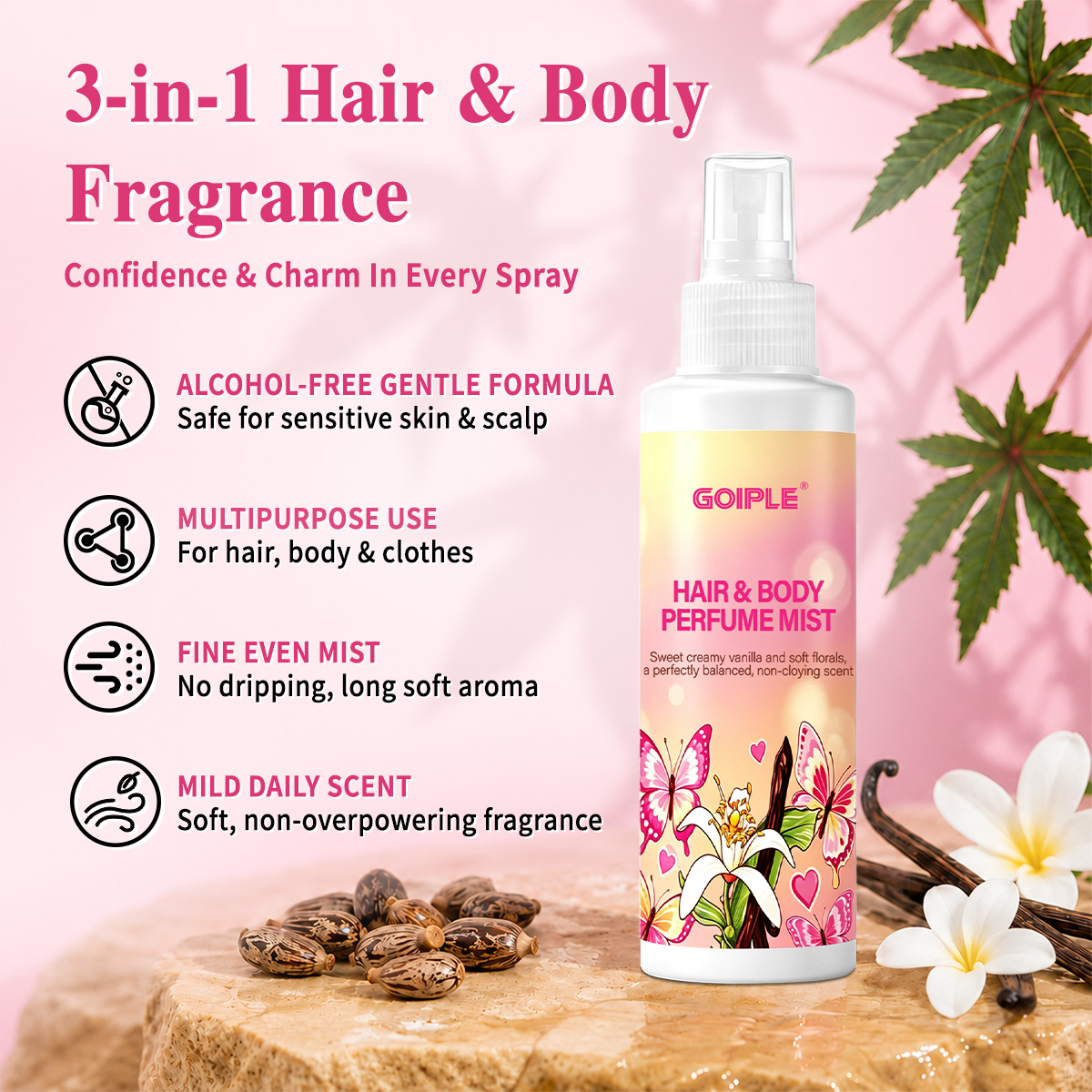 Haar- & Körper-Parfüm-Nebel, H – Perfume Fragrance Vanilla Bewertung und Preis