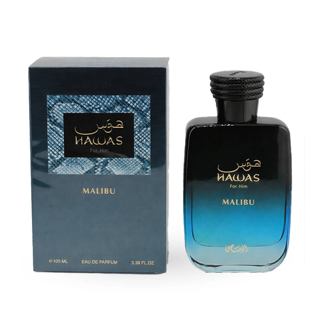 Rasasi Hawas Malibu For Him ED – Perfume Fragrance Blue Bewertung und Preis